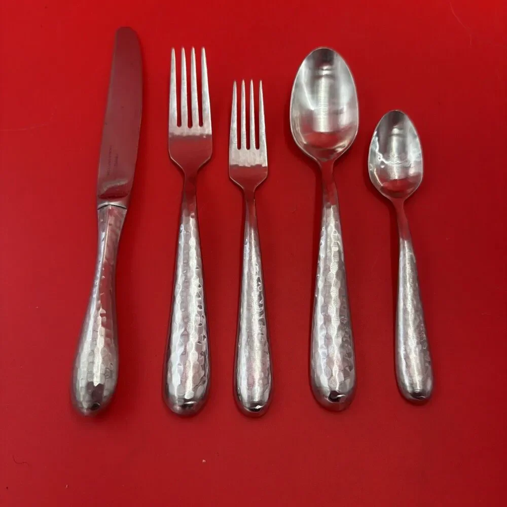 5 Williams Sonoma Nouveau Collection 18/10 Stainless Flatware Place Setting